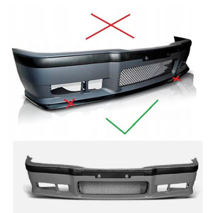 Bmw E36 Front Bumper Splitter 3 Section Glossy Black PP Material For 1991-1998 <b>Models</b> - Product Image 2