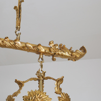 Lustre linéaire moderne en laiton massif de style baroque français, 2 lumières, avec pampilles en cristal K9, LED 2700K, pour salle, cuisine, îlot, salle à manger