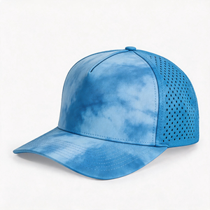 หมวกแก๊ป 6 แผงแบบ Snapback ระบายอากาศ กันน้ำ ผลิตแบบ OEM ODM สำหรับผู้ใหญ่ ใส่ได้ทั้งชายและหญิง เหมาะสำหรับกิจกรรมกลางแจ้ง เล่นกอล์ฟ  ตัดด้วยเลเซอร์ - Product Image 3