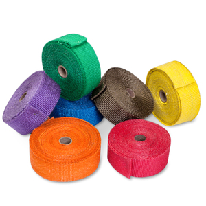 <span class=keywords><strong>Cinta</strong></span> de protección térmica de fibra de vidrio térmica Universal, escape de motocicleta para coche, 10 metros/rollo de envoltura térmica - Product Image 5
