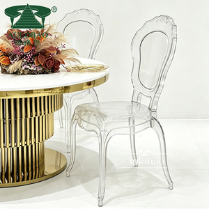 เฟอร์นิเจอร์โรงแรม เก้าอี้พลาสติกใสแบบขายส่ง รุ่น Chiavari สำหรับรับประทานอาหาร ใช้ได้ทั้งภายนอกและภายในห้องนั่งเล่น - Product Image 2