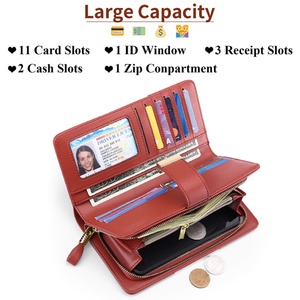 New Arrival Ladies PU Leather <b>Wallet</b> Fashion Business Card <b>Holder</b> for Women - Product Image 5