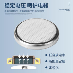 Pile bouton alcaline CR2032, carte à cinq grains, batterie de lampe torche personnalisée haute capacité - Product Image 4