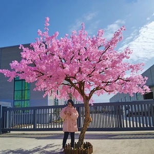 Tùy Chỉnh Trong Nhà Ngoài Trời Nhân Tạo Cây Thông Thiết Kế Sang Trọng Gỗ Lụa Nhà Máy Cho Nhà Hàng Trang Trí Bền Vật Liệu Nhựa - Product Image 2