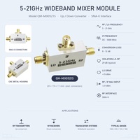 Module Mixeur RF MIX0521S Convertisseur Ascendant/Descendant 5-21GHz Bandes C/X/Ku IF DC-5000MHz Isolation 29dB SMA-K pour Émetteur Récepteur