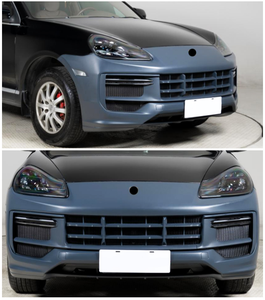 Pour Porsche Cayenne 2007-2010 957 2024-2024 9Y0.2 Style Turbo GT Spoiler avant et arrière en twill brillant Facelift - Nouveau produit en plastique - Product Image 6
