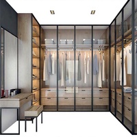 Armoire sur mesure moderne, dressing avec portes coulissantes