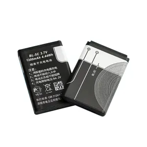 OEM交換用1200mAh3/BL-5Cノキア用電話バッテリー110012001208 1280 1600 2600 2700 3100 3125 3230 5130 6230 6230i n70 n72