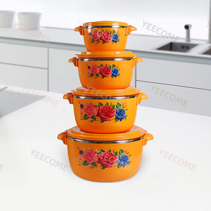 Yjm2978a công suất 1 + 2 + 4 + 6L nhà máy hotsale bề mặt in lẩu Bộ thực phẩm ấm hơn foodwarmer container lẩu thực phẩm ấm hơn Bộ - Product Image 1