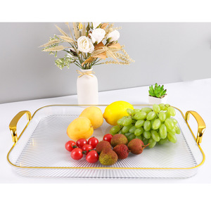 Panier à fruits transparent pour comptoir de <span class=keywords><strong>cuisine</strong></span> Assiette à fruits en plastique avec trou d'égouttage Bol à légumes et à fruits pour comptoir de <span class=keywords><strong>cuisine</strong></span> - Product Image 2