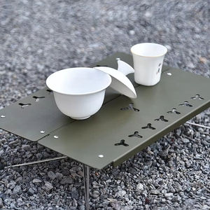 <span class=keywords><strong>Mesa</strong></span> de Camping <span class=keywords><strong>Plegable</strong></span> Portátil de Aluminio para Exteriores, Mini <span class=keywords><strong>Mesa</strong></span> de Picnic Personalizable, de Apertura Rápida, con Bolsa de Almacenamiento, <span class=keywords><strong>Mesa</strong></span> de Tienda para Playa - Product Image 1