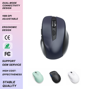 2,4G Dual-Mode Kabellose Ergonomische Maus <span class=keywords><strong>1600</strong></span> DPI 6 Tasten Wiederaufladbar Tragbar für Notebook Desktop Tablet PC Großhandel OEM - Product Image 1