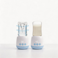 Pemanas Botol Bayi Portabel Isi Ulang Multifungsi Pemanas Susu Elektrik Pengaduk Formula Otomatis untuk Pemberian Makan Bayi Baru Lahir