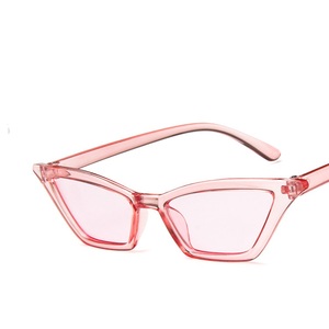 Gafas de Sol de ojo de gato a la moda 2024 para mujer, gafas de sol transparentes con montura pequeña Retro, sombra - Product Image 5