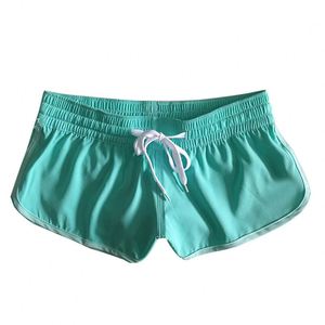 Shorts de plage pour femmes, extensibles dans 4 directions, à séchage rapide, écologiques, respirants, avec cordon de serrage, pour la plage et le surf - Product Image 1