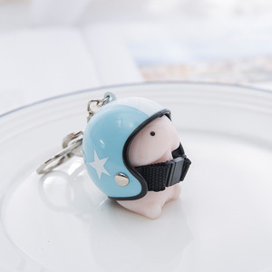 <span class=keywords><strong>Mini</strong></span> dễ thương xe máy Mũ bảo hiểm Móc Chìa Khóa nắp nhỏ đồ trang trí phim hoạt hình Mũ bảo hiểm Keychain - Product Image 6