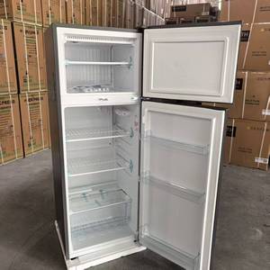 Réfrigérateur à congélateur supérieur 250L, double porte, refroidissement direct, étagères réglables, classe énergétique A, réfrigérateur autoportant pour maison et garage - Product Image 2