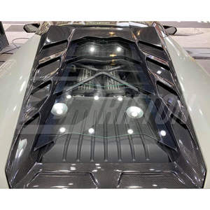 Cubierta de tapa de motor trasero de fibra de carbono estilo MSY para Lamborghini Huracan LP610 LP580 2014-2019 - Product Image 2