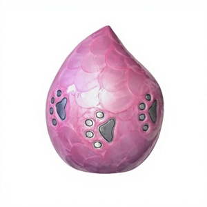 Pink Fish Shape <b>Pet</b> <b>Keepsake</b> Tear Drop Cremation Urn With Customizable Design For <b>Ashes</b> Storage Container Drop Urn - Product Image 4