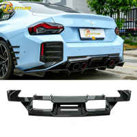 Diffuseur inférieur de pare-chocs arrière en carbone sec préimprégné style V pour BMW G87 M2 Coupé 2023 et modèles ultérieurs