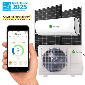 Huafeng Hybrid <b>Mini</b> Off-grid <b>Split</b> Solar DC <b>AC</b> Air Conditioner Easy Install 12000BTU 18000BTU 24000BTU for Household Outdoor Use - Product Image 1