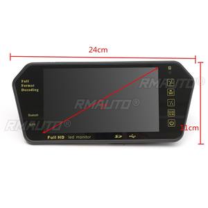 Reproductor MP5 con Bluetooth y Video, Monitor de Espejo Retrovisor para Auto con Pantalla LCD TFT a Color de 7 Pulgadas, Asistencia de Estacionamiento + Cámara de Reversa - Product Image 4