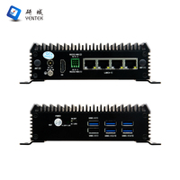 Intel N97 Win 10 11 HD Display VESA 4 Nic Mini Pc Pfsense Business Fanless Industrial Mini Pc Computer Mini Pc AI Edge