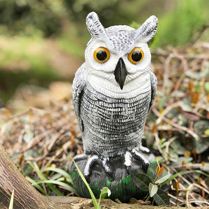 Ahuyentador de Aves con Forma de Búho o Ganso para Jardín o Patio, Cabeza Giratoria, Disuasivo de Aves, Enemigo Natural, Espantapájaros, Estatua de EVA, Repelente de Plagas - Product Image 6