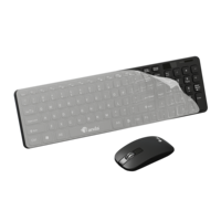 Tam Boyut 101 Tuşlu 2.4G Ofis Sessiz Bilgisayar Klavyesi Multimedya Kablosuz Klavye ve Mouse Seti PC Tablet Laptop için
