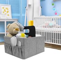 Boîte de rangement compartimentée avec poignée pour enfant/enfants - Contient des biberons, des cuillères, des bavoirs, des sucettes, des couches - Matière polyester