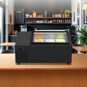 Vitrine à glaces de comptoir, <span class=keywords><strong>Petit</strong></span> congélateur, Armoire à glaces, Meuble de buffet, Armoire à glaces à petite cuillère - Product Image 4