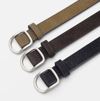Ceinture en cuir de vachette pour femme, boucle à ardillon, longueur réglable 100-110 cm, légère, imperméable, durable, style décontracté