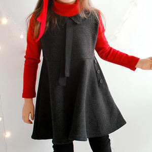 Robe décontractée en coton tricoté pour filles, avec motifs, idéale pour l'hiver - Product Image 2