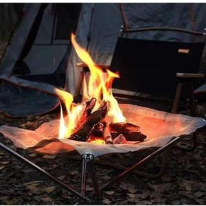 Poêle à bois portable avec cadre en acier inoxydable ultra léger et pliable pour feu de camp et barbecue en plein air - Product Image 5