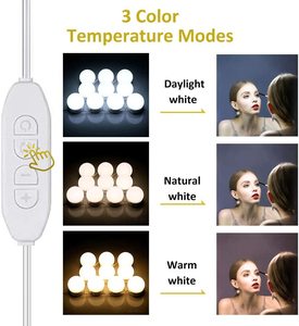 Échantillon GRATUIT : Ampoule <span class=keywords><strong>LED</strong></span> pour miroir de salle de bain, style maquillage, intensité réglable, lampe USB pour miroir de <span class=keywords><strong>dressing</strong></span>, kits d'ampoules <span class=keywords><strong>LED</strong></span> pour miroir - Product Image 2