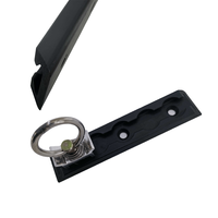 Barre d'insertion en L en aluminium à 3 trous pour enceintes Line Array, noire, pièces de quincaillerie de suspension audio