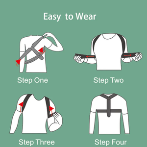Soutien dorsal respirant <span class=keywords><strong>et</strong></span> réglable pour les épaules, attelle de maintien corporel pour l'amélioration de la posture <span class=keywords><strong>et</strong></span> le redressement des épaules au quotidien - Product Image 6