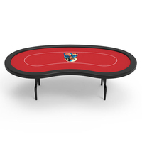 Luckyh — Table de Poker avec jambes pliantes, bas-prix, personnalisé, en forme de haricots, Texas Holden