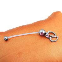 Mode piercing bijoux acrylique tige douce ventre anneau femmes enceintes ventre piercing pied nombril ongles bijoux