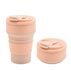 Gobelet à café pliable en plastique portable, bouteille d'eau rétractable légère pour les voyages - Product Image 2