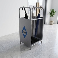 Support de Présentation Métallique de Haute Qualité pour Parapluies, Étagère de Rangement avec Finition Pulvérisée pour Outils Cylindriques et Rouleaux de Documents