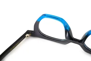 Eyeglasses Acetate Half Circle Point Style OEM Double Color Design Design Private Label Adult Glasses Optical Frames For Office