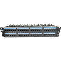 Panel de conexión de red 1U de 48 puertos de alta densidad | Marco de distribución Cat5e RJ45 para 5G/WiFi