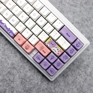 Hoa Oải Hương thỏ chủ đề Keycap PBT xda Keycaps cho DZ60/<span class=keywords><strong>RK61</strong></span>/64/gk61/68/75/84/98 Bàn Phím Cơ khí 7u chia Spacebar - Product Image 5