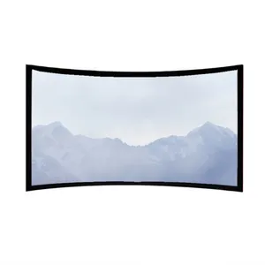 Schermo d'argento 16:9 3D 4 k150inch schermo del proiettore a cornice fissa curvo per lo schermo di proiezione Home Cinema