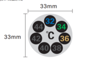 Изготовленные на заказ этикетки с датчиком температуры от 10 до 60 градусов, наклейки с термометром для измерения температуры - Product Image 3