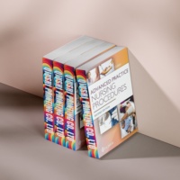 Manuel de procédures infirmières avancées, 2e édition, impression personnalisée, faible MOQ, services d'impression avec reliure cousue parfaite