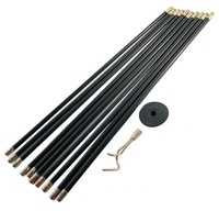 Kit de débouchage de canalisations à tiges autobloquantes, tiges à double vis sans fin, tête de piston, ensemble de tuyaux pour eaux usées et sols