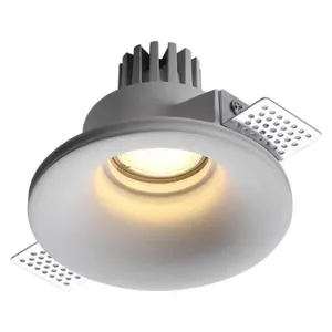 Embedded Gypsum Lamps Without Frame LED Gypsum Spotlight Anti Glare Circular Square Ceiling Gypsum Lamp