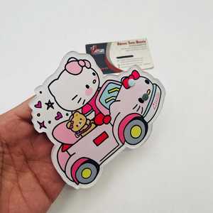 Adorno de Pestañas con Personajes de Dibujos Animados para Coche, Acrílico, Hello Kitty, Instrumento de Belleza, Imán Bonito, Servicio OEM, Flor, Mariposa, Cuadrado - Product Image 4